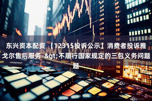 东兴资本配资 【12315投诉公示】消费者投诉雅戈尔售后服务->不履行国家规定的三包义务问题