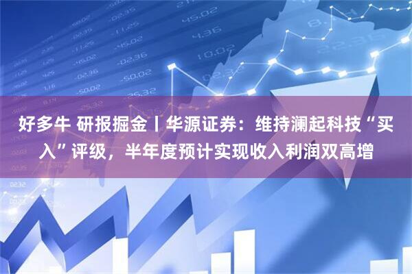 好多牛 研报掘金丨华源证券：维持澜起科技“买入”评级，半年度预计实现收入利润双高增