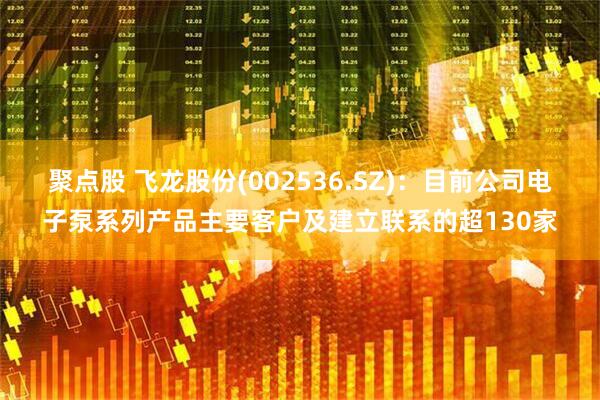 聚点股 飞龙股份(002536.SZ)：目前公司电子泵系列产品主要客户及建立联系的超130家