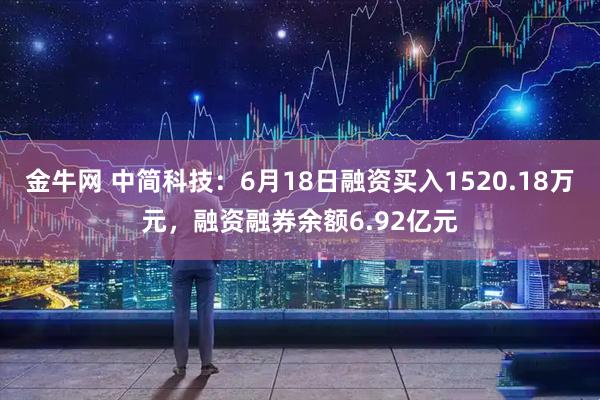 金牛网 中简科技：6月18日融资买入1520.18万元，融资融券余额6.92亿元